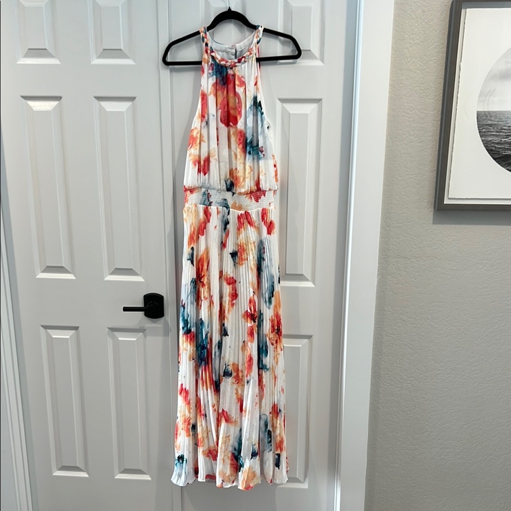 Floral Halter Maxi Dress
